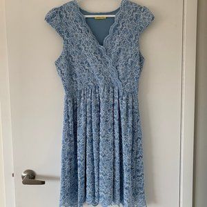 Modcloth light blue lace dress